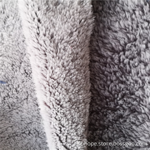 Long Pile Shimmer Doppelseitiger massiver Stoff